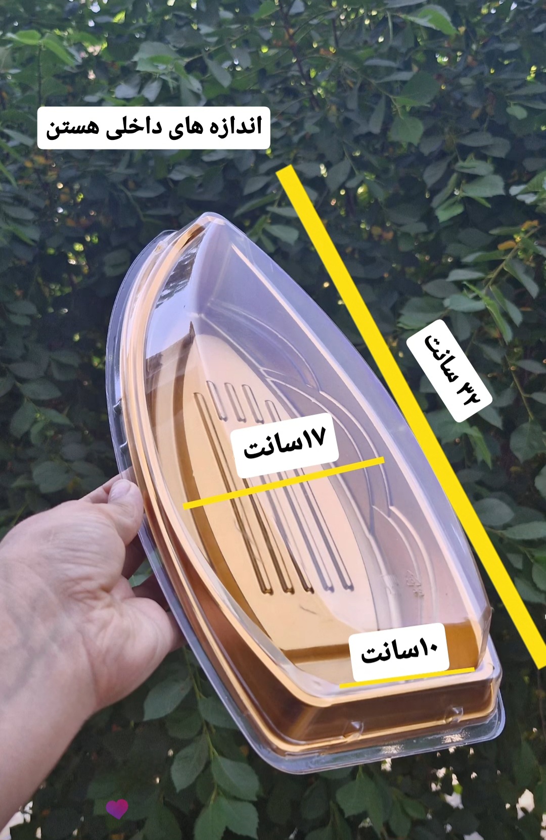 سینی قایقی طلایی
